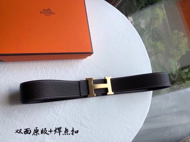 Hermes Reversible + H buckle 3.8cm belt