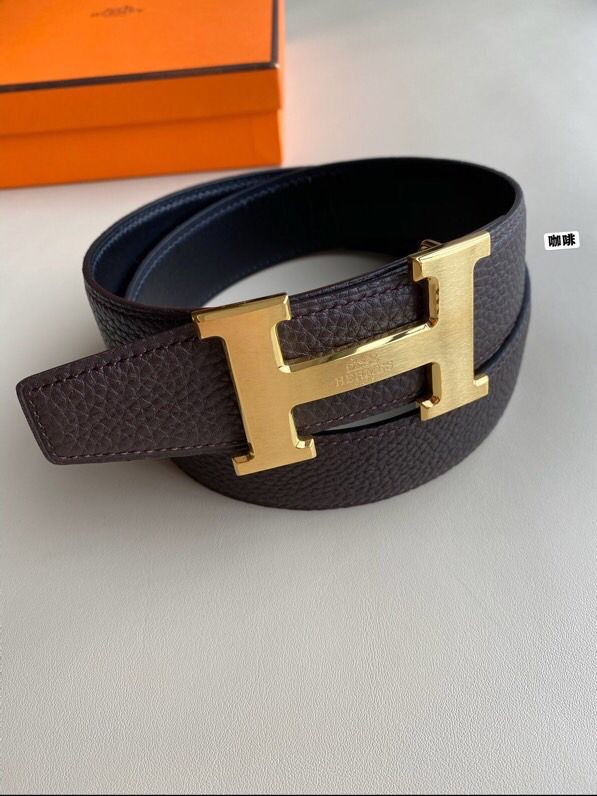 Hermes Men s Reversible leather belt 38mm with bottom leather