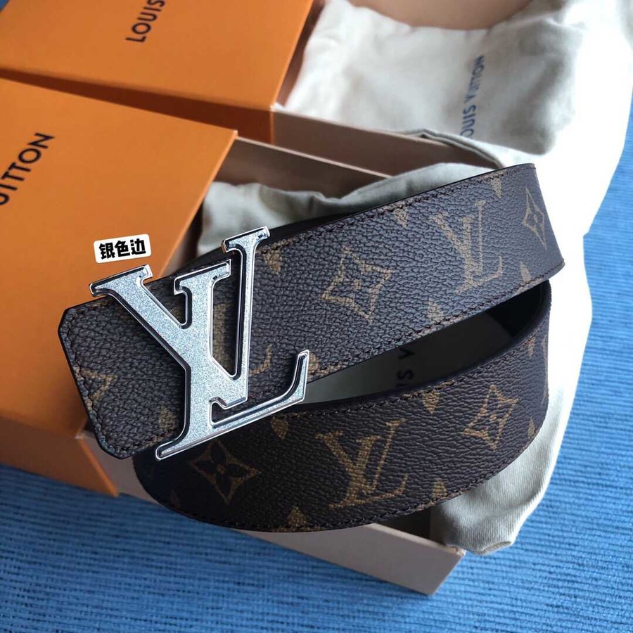 Louis Vuitton Monogran canvas and cowhide belt