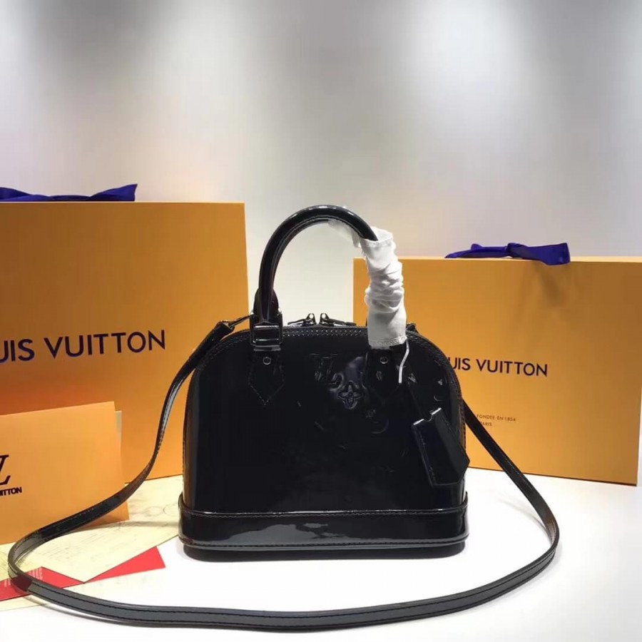 Louis Vuitton Monogram Vernis Alma BB M50415