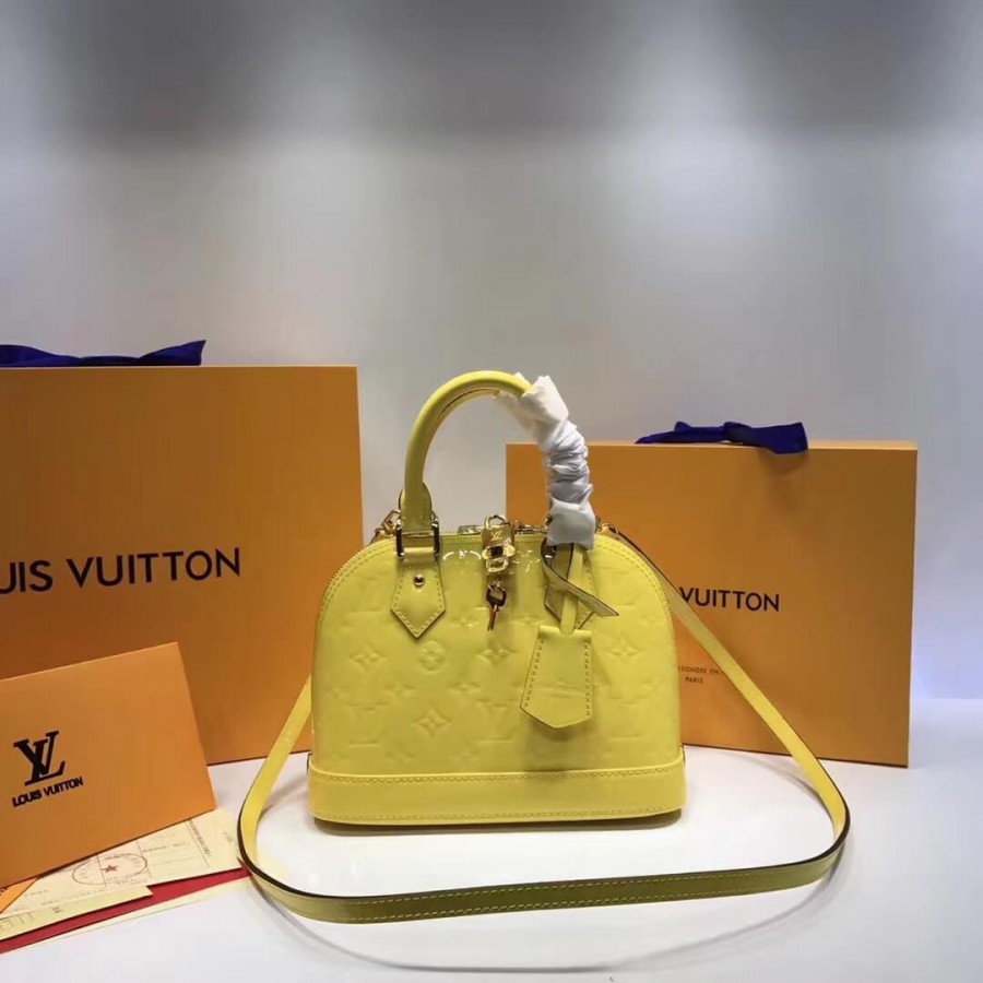 Louis Vuitton Monogram Vernis Alma BB M50415