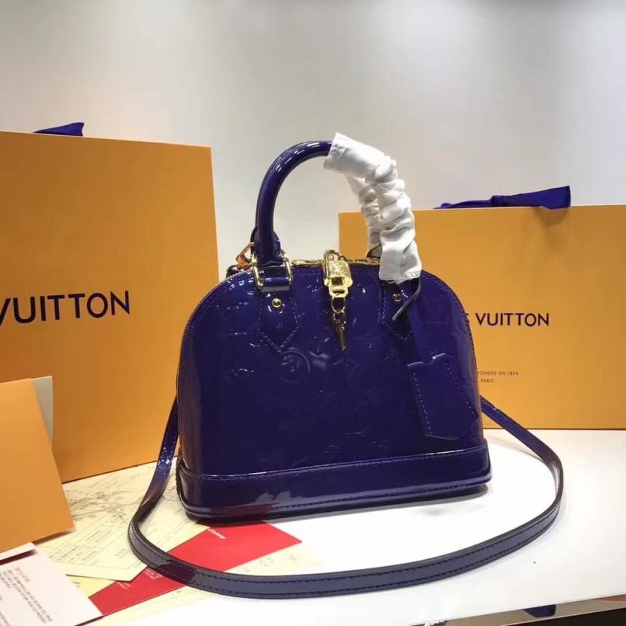Louis Vuitton Monogram Vernis Alma BB M50415