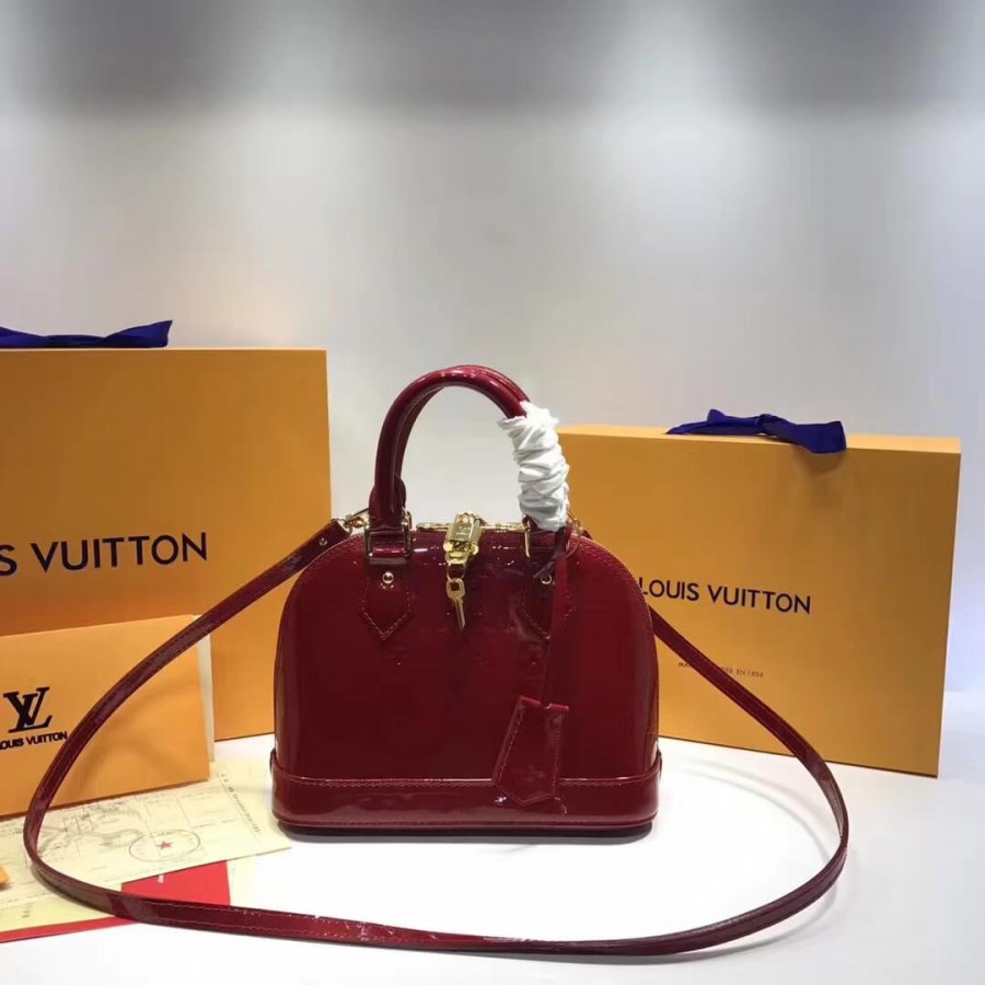 Louis Vuitton Monogram Vernis Alma BB M50415