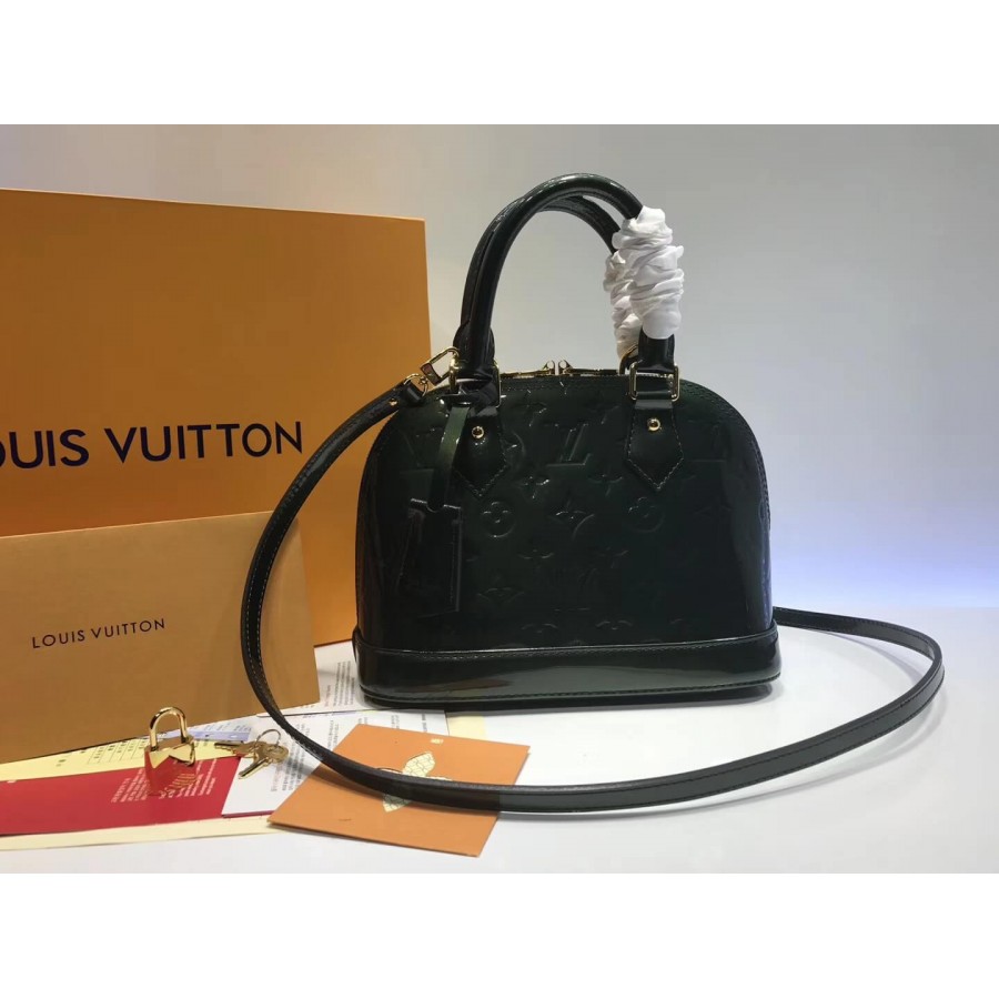 Louis Vuitton Monogram Vernis Alma BB M50415