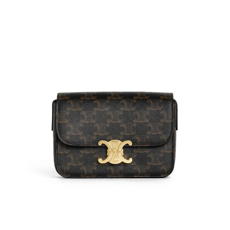 Celine Nano Triomphe Bag In Triomphe Canvas 191902