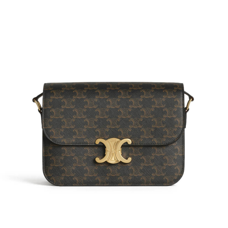 Celine Medium Triomphe Bag In Triomphe Canvas 187362