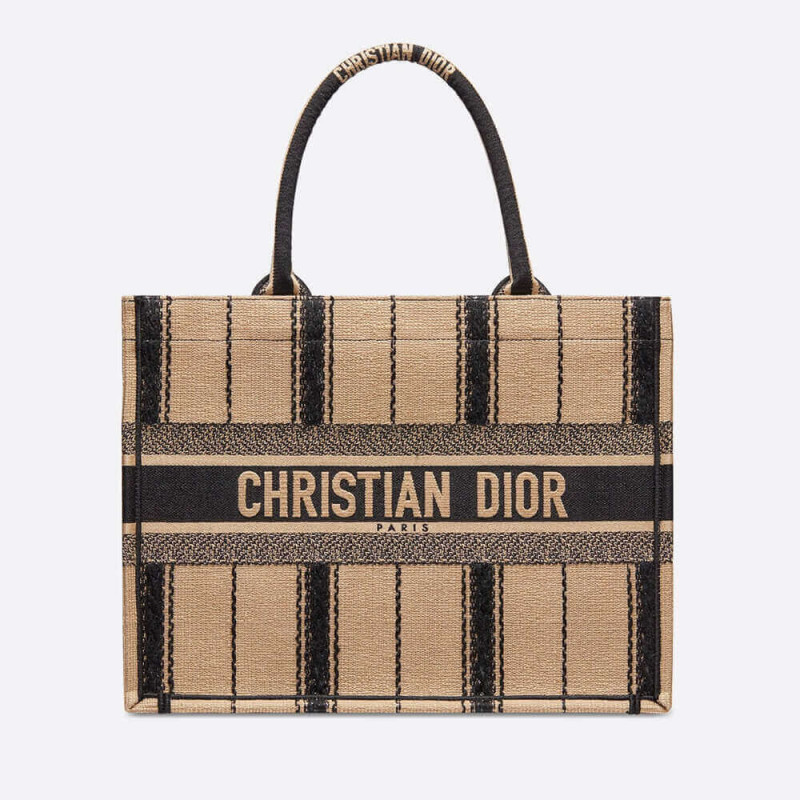 Christian Dior Small Bayadère Embroidered Dior Book Tote M1296