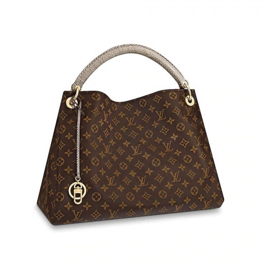 Louis Vuitton Monogram Canvas And Python Artsy MM M44010
