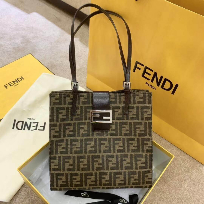 Fendi Vintage Zucca Shoulder Bag H014