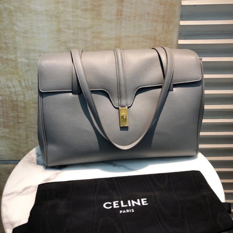 Celine Large Soft 16 Bag In Supple Grained Calfskin 194043