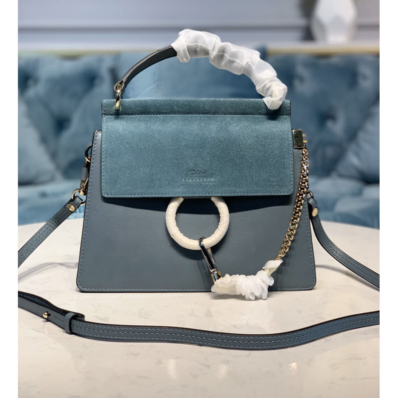 Chloe Faye Small Bag in Smooth &amp; Suede Calfskin S203