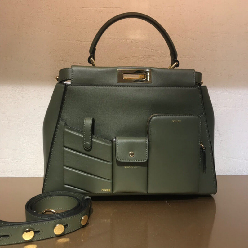 Fendi Peekaboo Iconic Medium Pocket Bag 8BN312