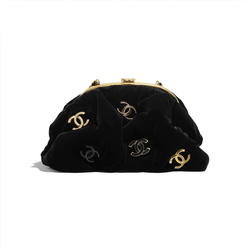 Chanel Velvet Clutch AS2137