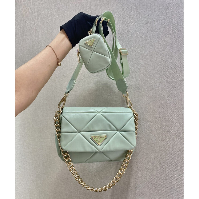 Prada System Lambskin Leather Patchwork Bag 1BD292