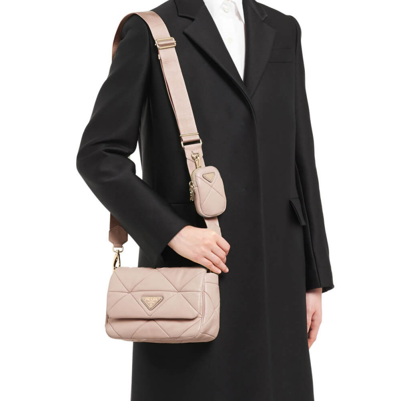 Prada System Lambskin Leather Patchwork Bag 1BD292