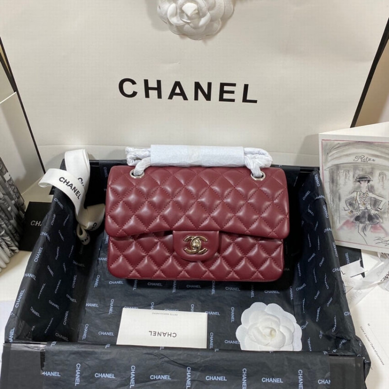 Chanel Small Classic Double Flap Bag A01113 in Lambskin