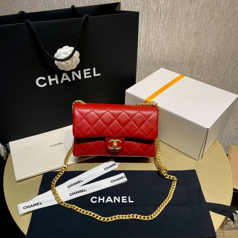 Chanel Lambskin Small Flap Bag AS3393