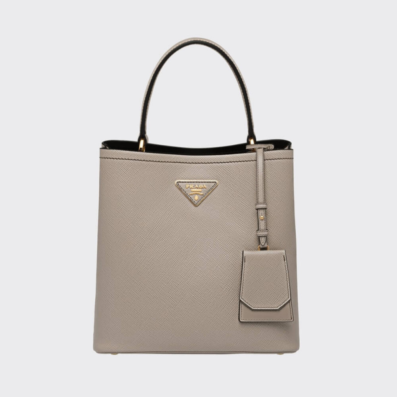 Prada Saffiano Leather Medium Panier Bag 1BA212