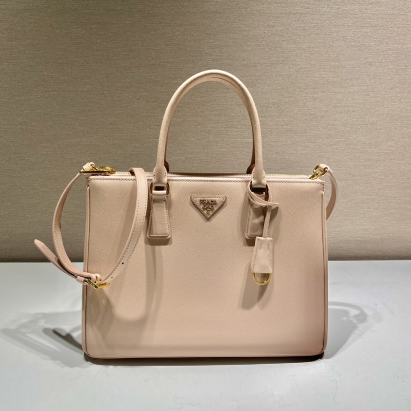 Prada Galleria Nude Medium Saffiano Leather Bag 1BA863