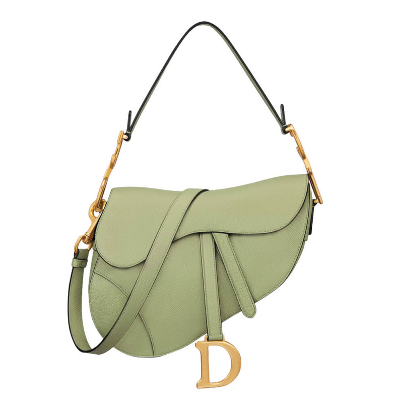 Dior Saddle Bag with Strap Grained Calfskin M0455