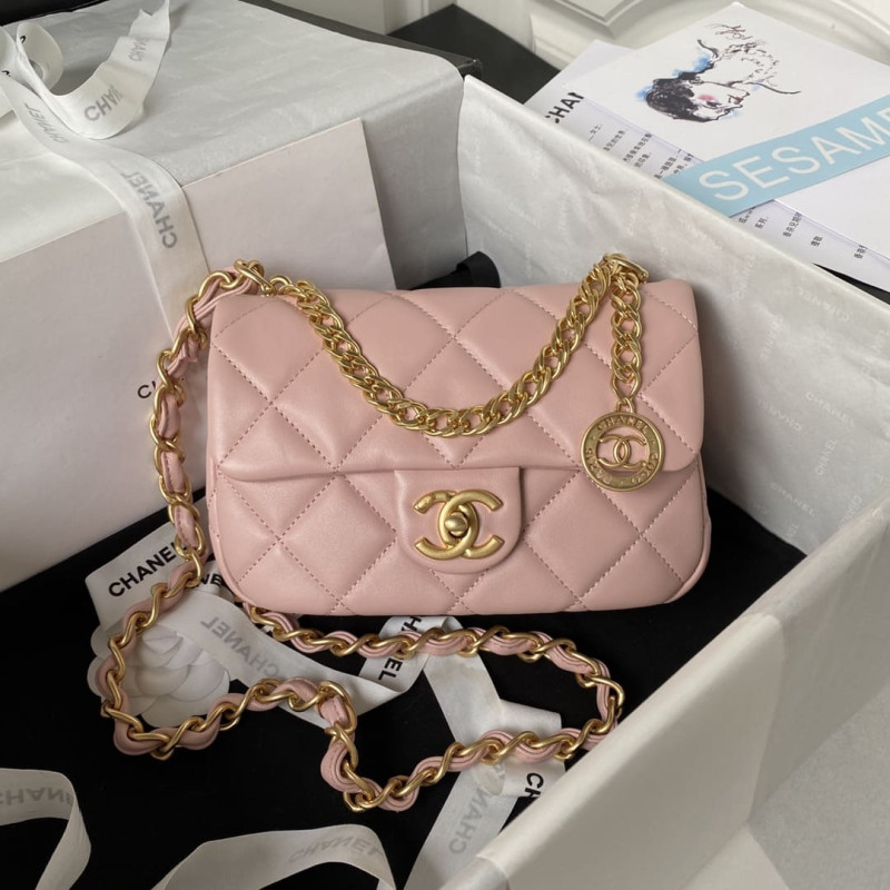 Chanel Small Flap Bag in Lambskin AS4012
