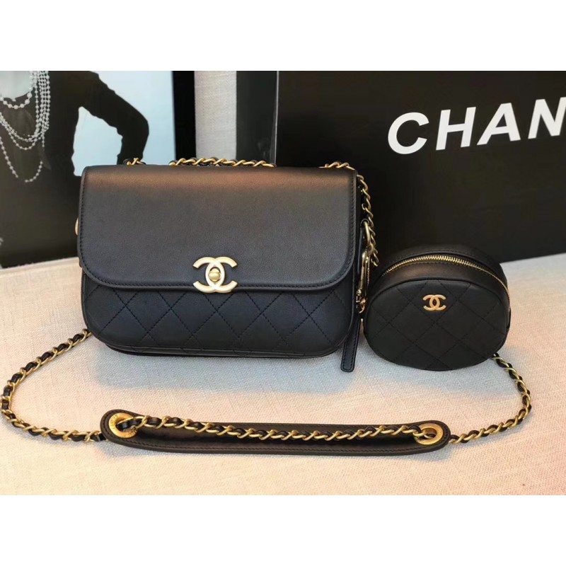 Chanel Flap Bag &amp; Coin Purse AS1094