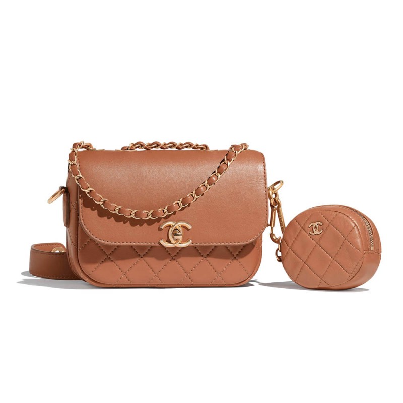 Chanel Flap Bag &amp; Coin Purse AS1094