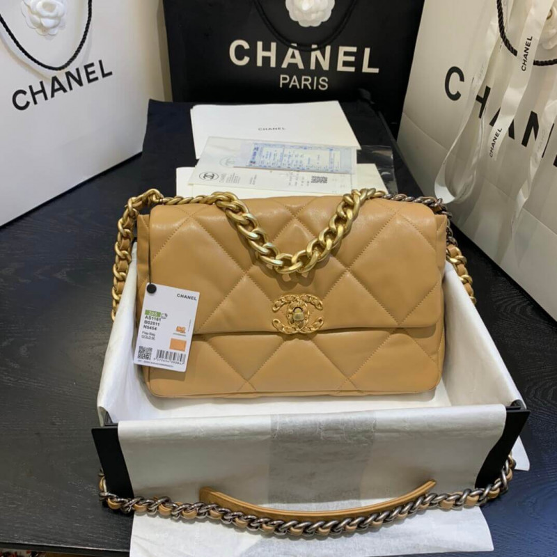 Chanel 19 Large Lambskin Flap Bag AS1161