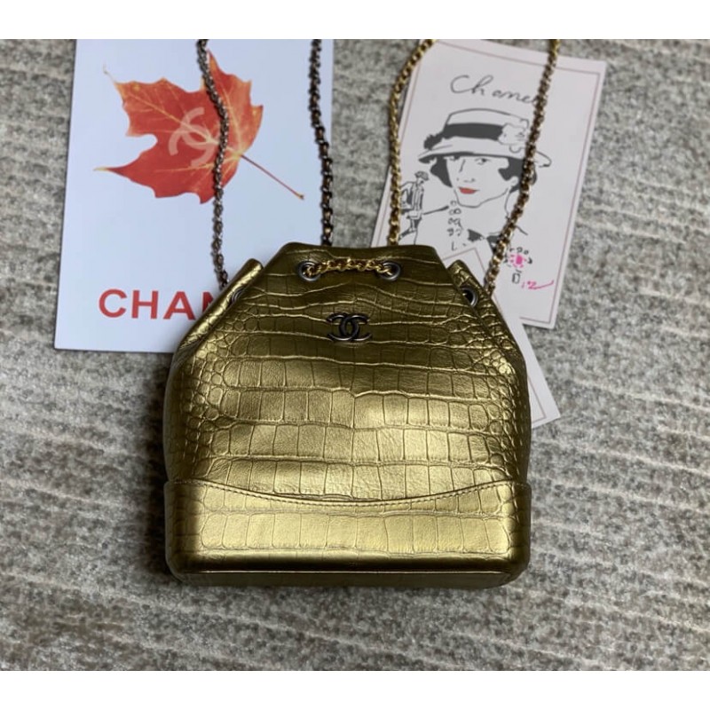 Chanel Crocodile Leather Backpack A94485