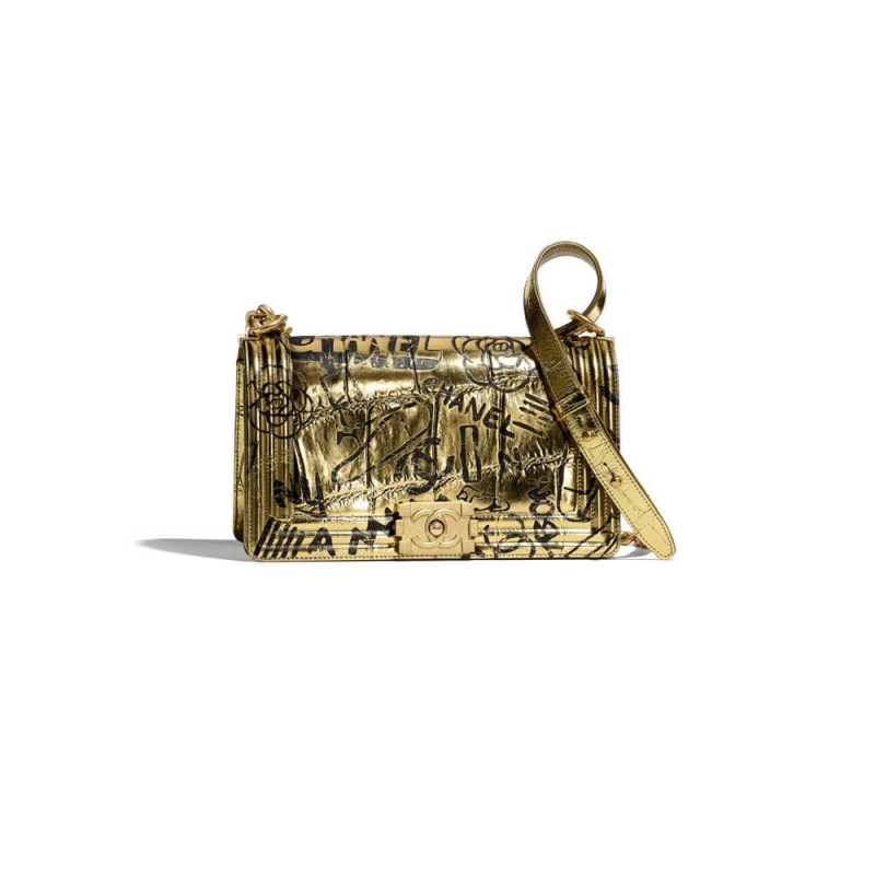 Chanel Crocodile Embossed Boy Chanel Handbag A67086