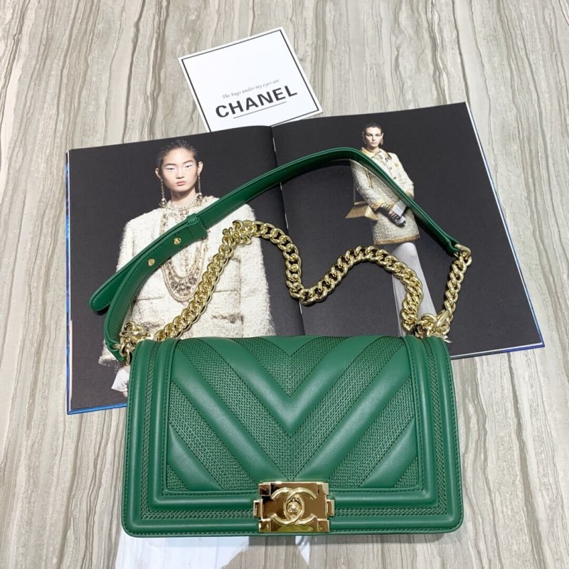 Chanel Calfskin Boy Chanel Handbag A67086