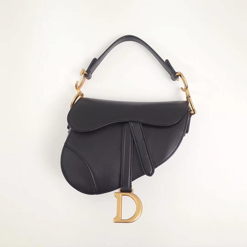 Christian Dior Smooth Calfskin Mini Saddle Bag M0447