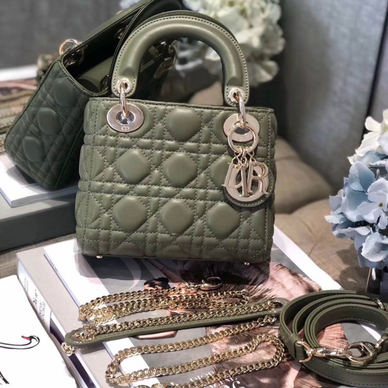 Christian Dior Lambskin Mini Lady Dior Bag 44500