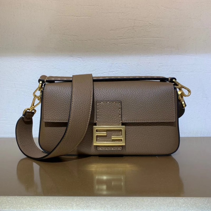 Fendi Grained Calfskin Baguette Bag 8BR600
