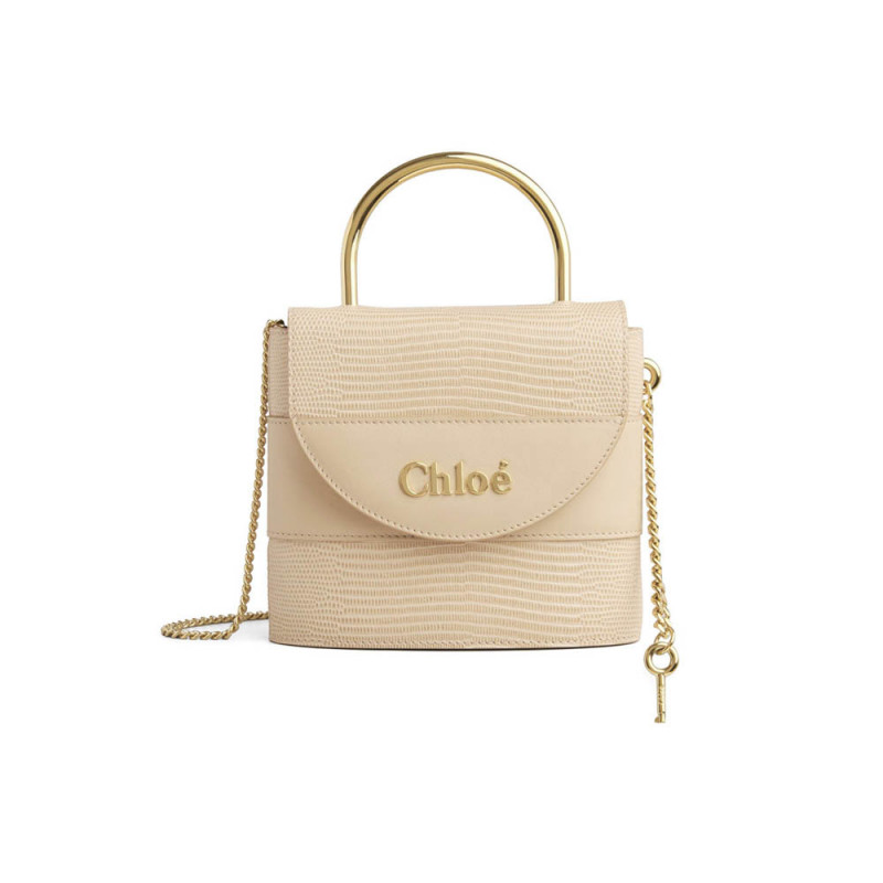 Chloe Small Aby Lock Chain Bag Embossed Lizard Effect S1220