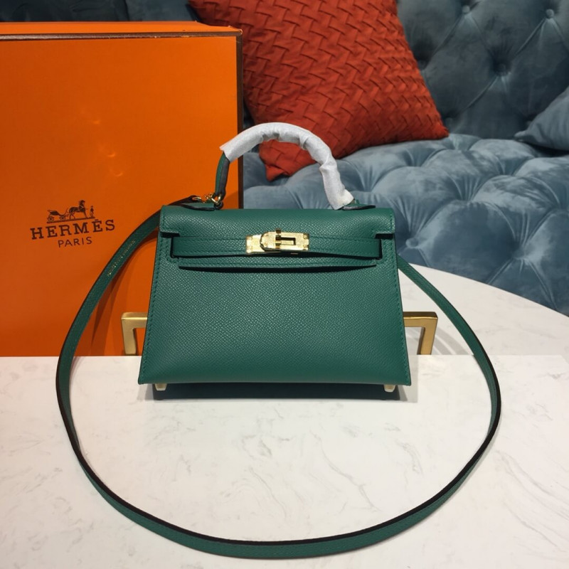 Hermes Kelly Bag 19cm in Epsom Leather