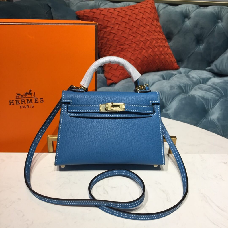 Hermes Kelly Bag 19cm in Epsom Leather