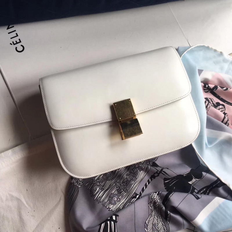 Celine Medium Classic Bag in Box Calfskin 189173