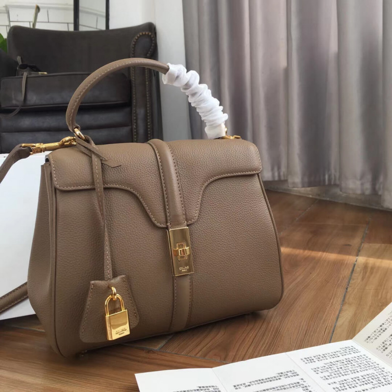 Celine Small 16 Bag In Grained Calfskin 188003