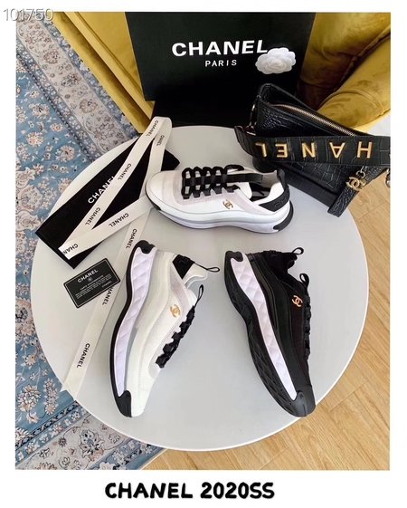 Chanel Sneakers Upper Cowhide Silk Cowhide Suede Knitted Fabric