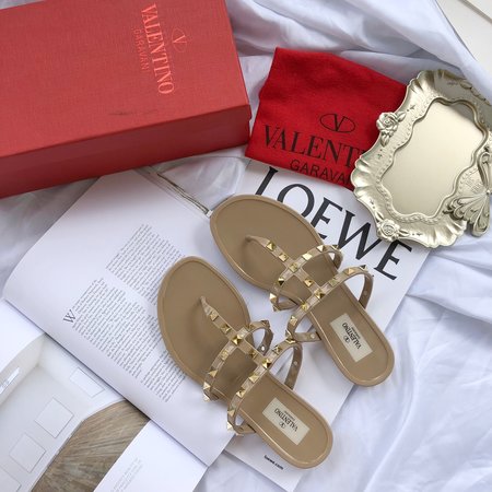 Valentino Studded flat sandals slippers