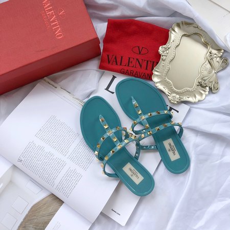 Valentino Studded flat sandals slippers