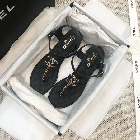 Chanel Classic Flip Flops with Symphony Pearl Buckle