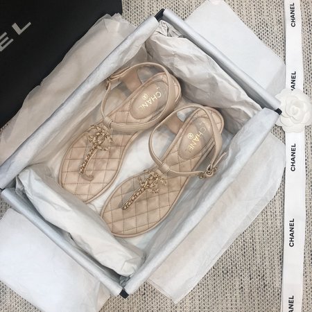 Chanel Classic Flip Flops with Symphony Pearl Buckle