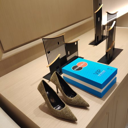 Balenciaga Metallic knifd series BB buckle women s shoes