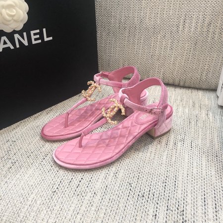 Chanel Classic Flip Flops with Symphony Pearl Buckle