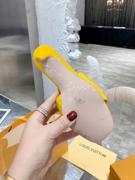 Louis Vuitton Calfskin high heel sandals