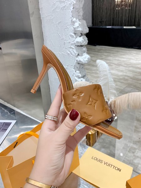 Louis Vuitton Calfskin high heel sandals