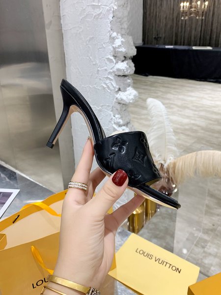 Louis Vuitton Calfskin high heel sandals