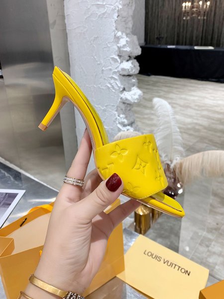 Louis Vuitton Calfskin high heel sandals